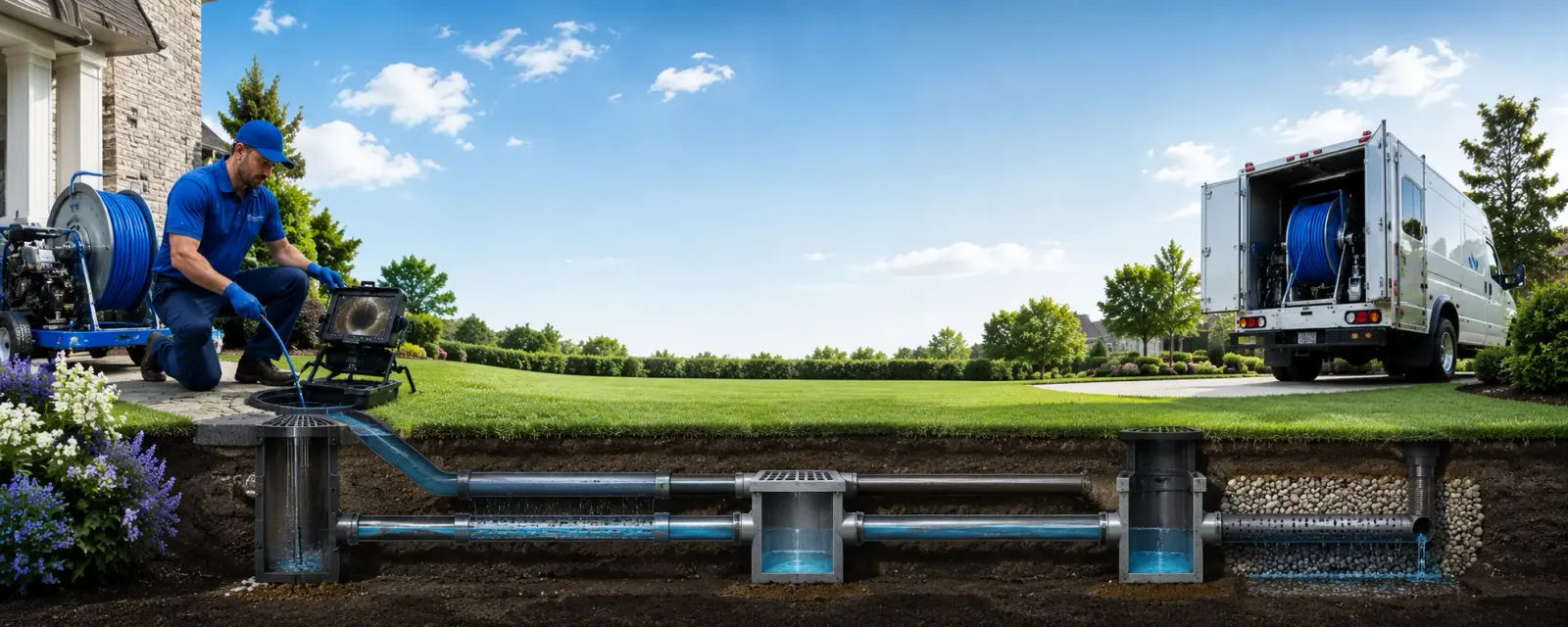 Outdoor drain cleaning information for Fox, OK